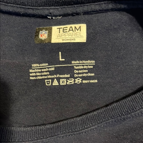 Navy Blue Game Time Tee with Red Heart Design - Picture 5 of 5